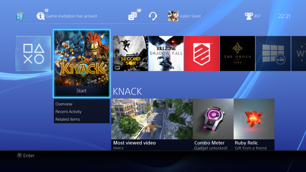 Interface PS4 Interface PS4