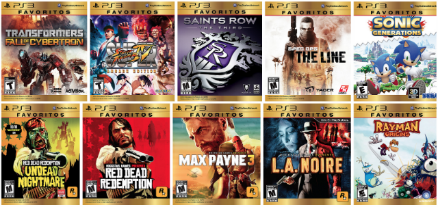 Favoritos PS3