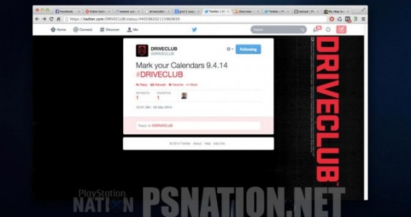 DriveClub Tweet DriveClub Tweet