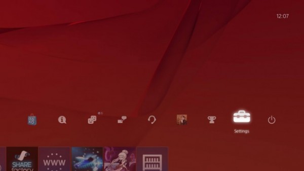 Configurações PS4