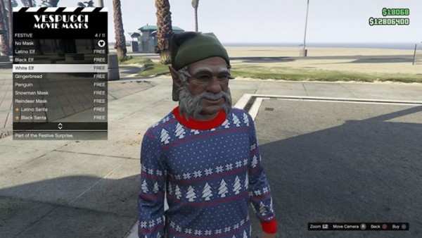 Atualização Festive Surprise chega ao GTA V Online 4 Máscaras GTA V