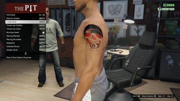 Atualização Festive Surprise chega ao GTA V Online 3 Tatuagens GTA V