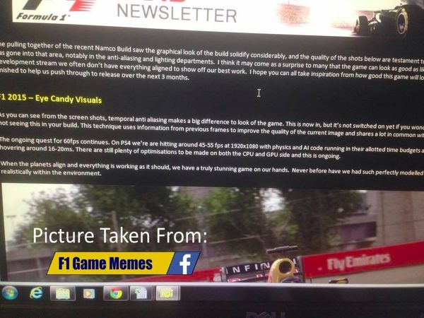 Vazam primeiras imagens de F1 2015 para PS4 3 F1 2015