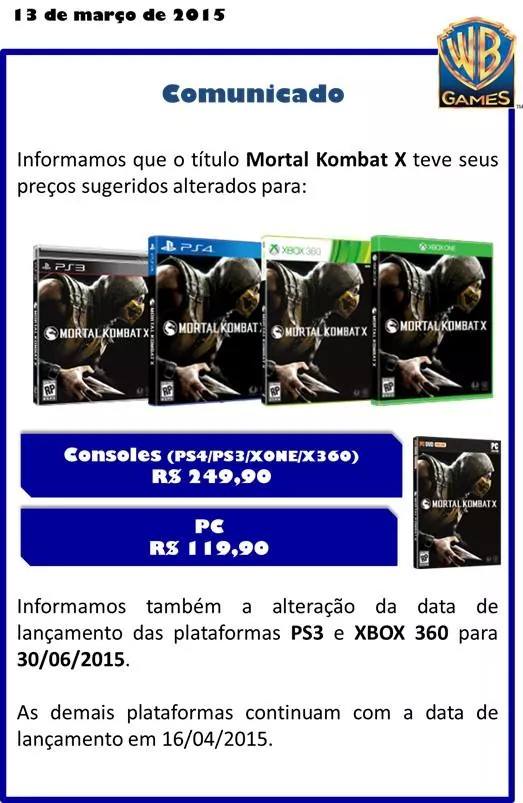 Preços MK X