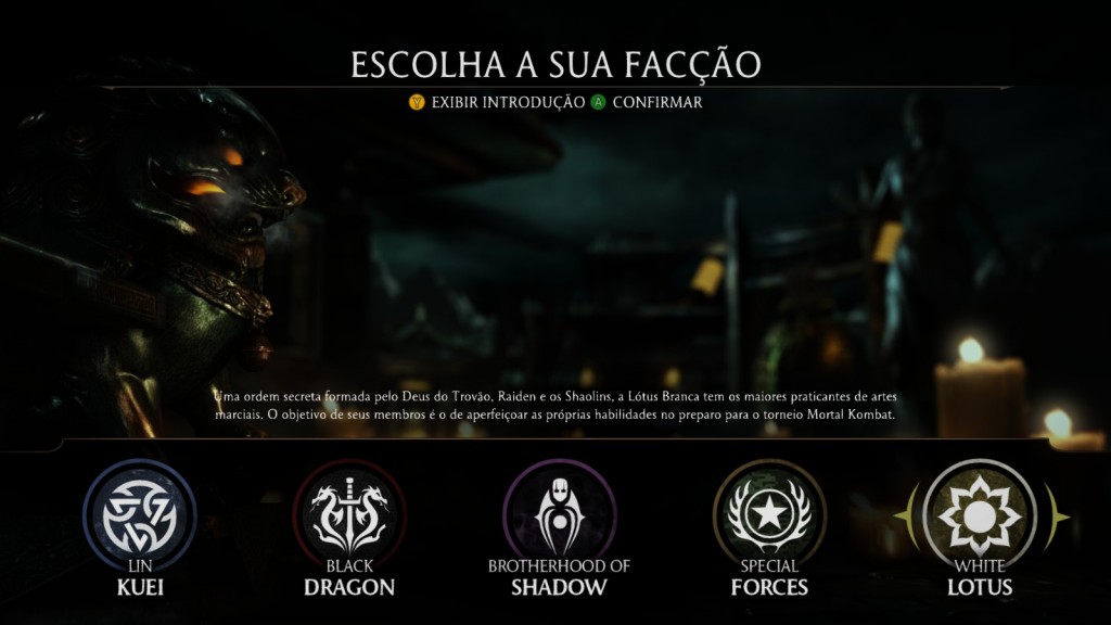 Mortal Kombat X - Facções