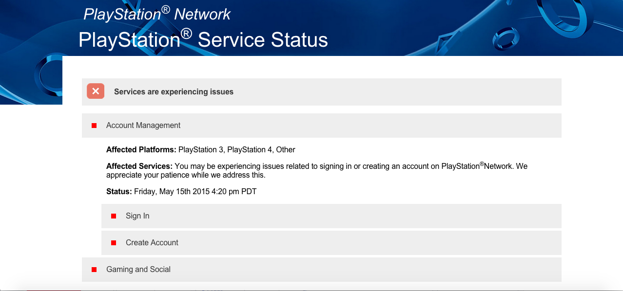 PSN Offline