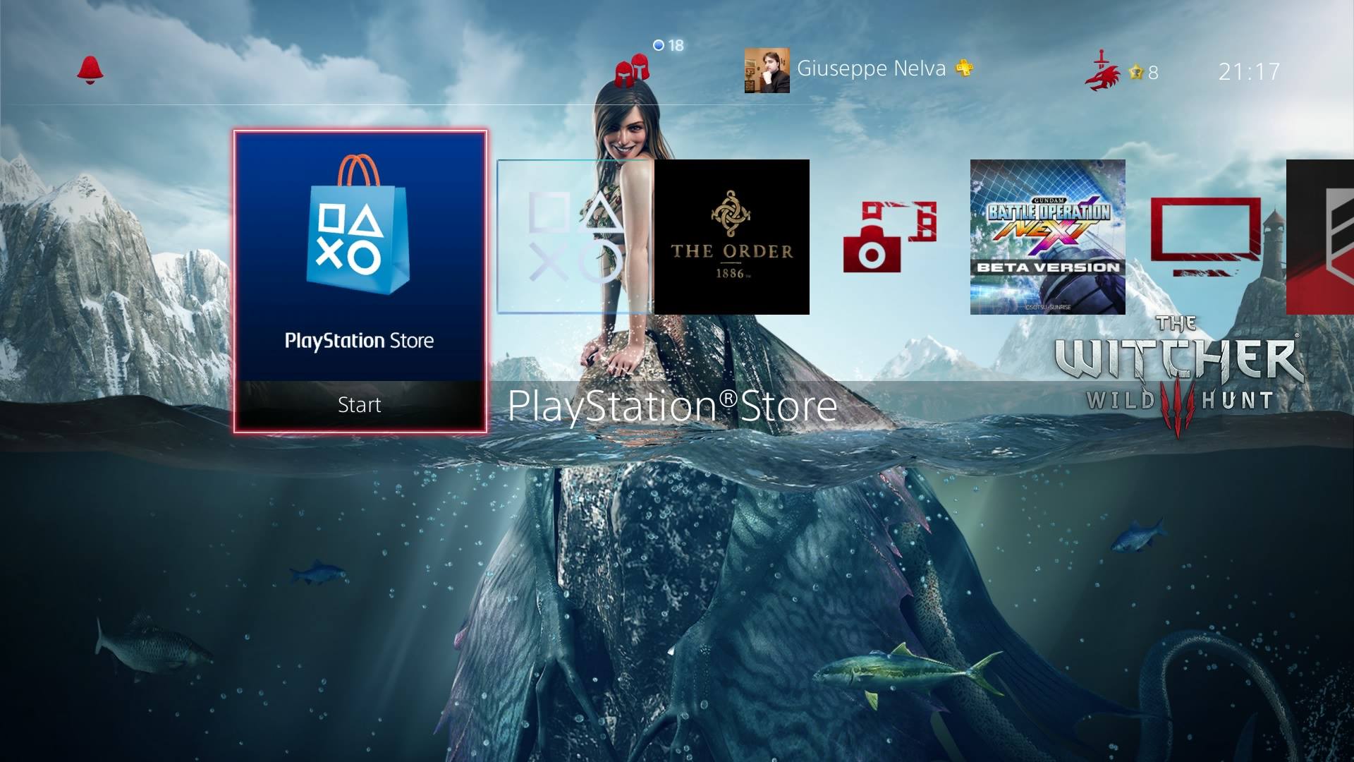 Tema PS4 The Witcher 3