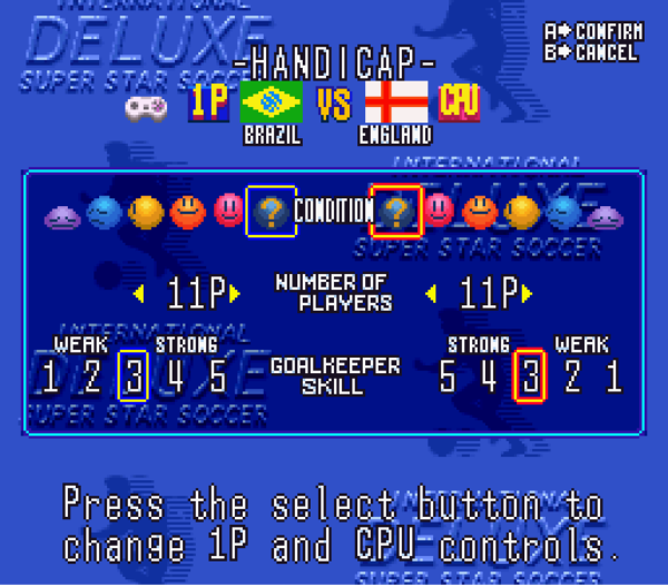 5 coisas do Pro Evolution Soccer que você viu há 20 anos 5 PES - Handicap