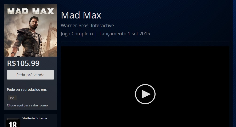 Mad Max PSN Mad Max PSN