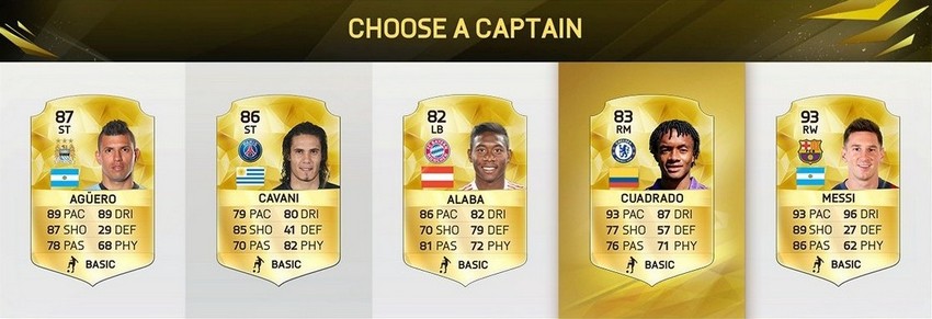 FIFA 16 UT Choose a Captain