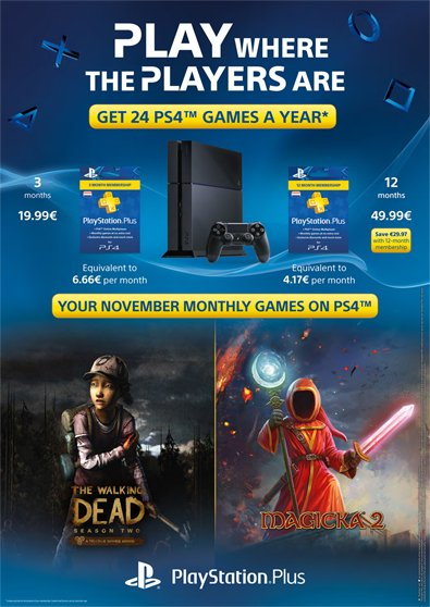 PlayStation Plus Novembro Rumor