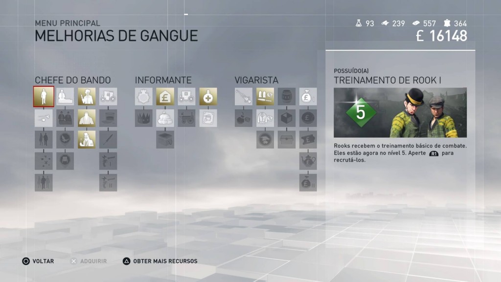 melhorias de gangue AC Syndicate