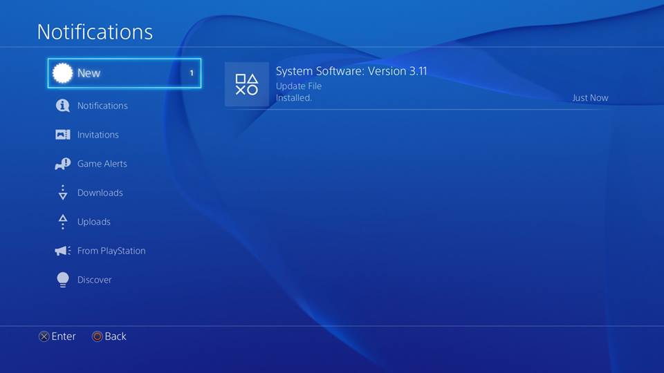 Update 3.11 PS4
