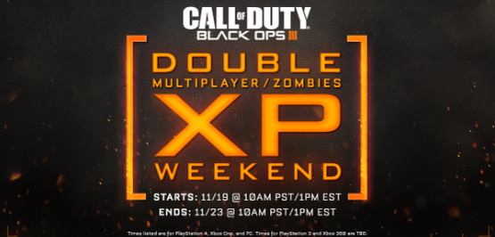 Black Ops III vai contar com XP Duplo neste fim de semana 1 XP Duplo COD