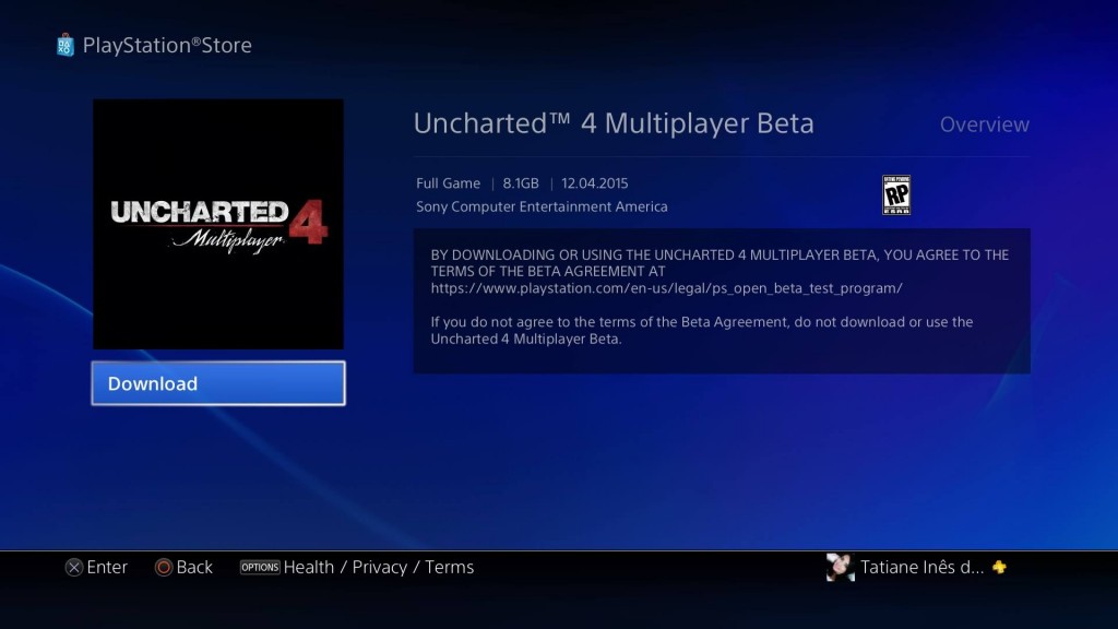 Beta Uncharted 4