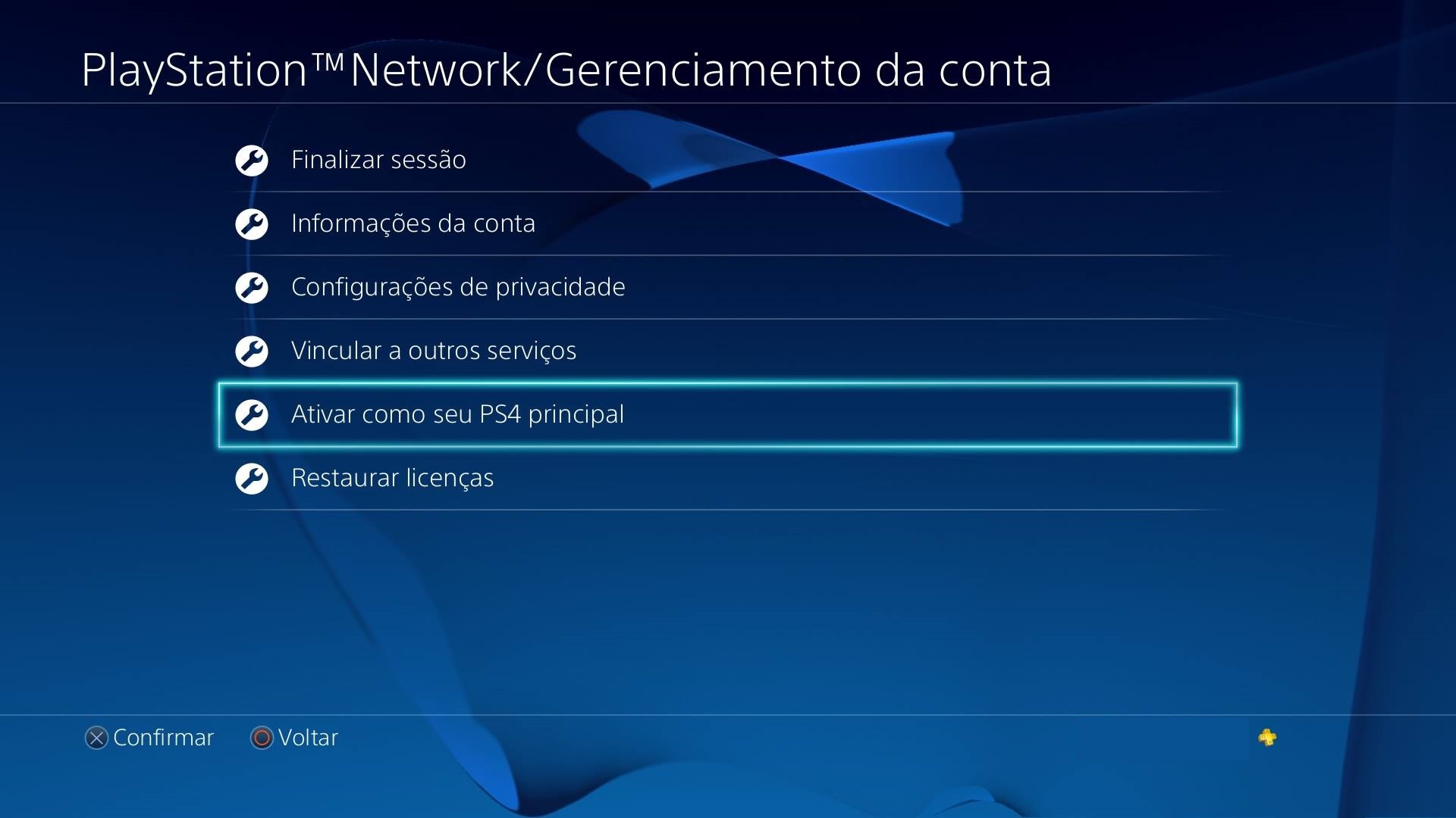 6 configurações indispensáveis para o PlayStation 4 5 Ativar PS4 Principal
