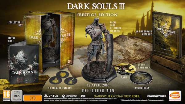 Dark Souls III: Mais detalhes e dois novos vídeos 2 Dark Souls III Prestigie Edition