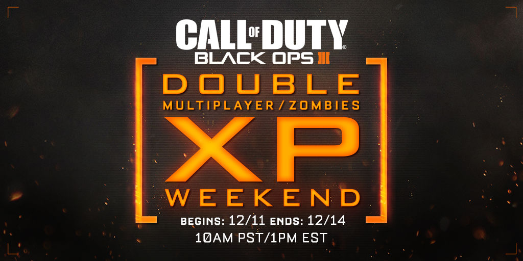 Activision anuncia Double XP para CoD Black Ops III