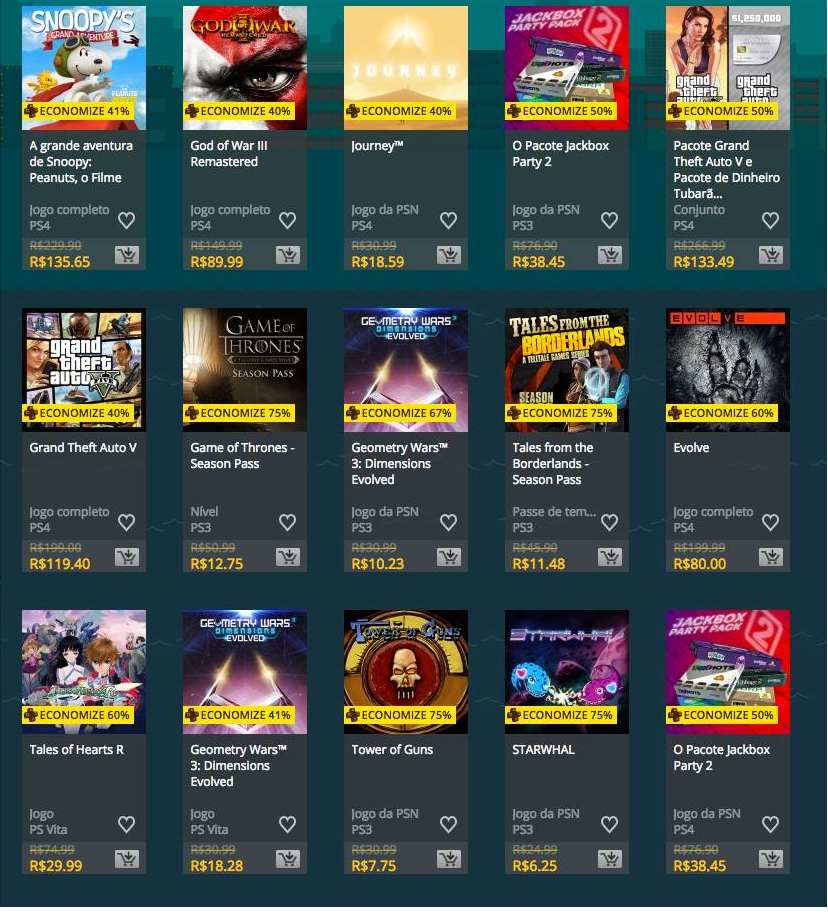 Ofertas de Natal da PSN - Semana 1 1 Ofertas de Natal 1