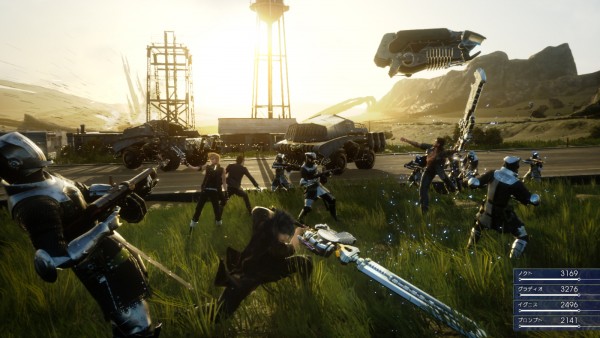 Final Fantasy XV - Definições sobre a dificuldade do jogo 1 Final Fantasy XV batalha