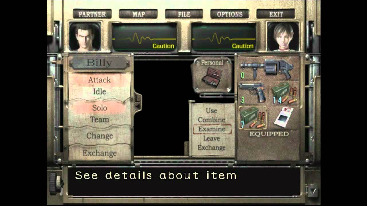 Resident Evil 0_Inventário
