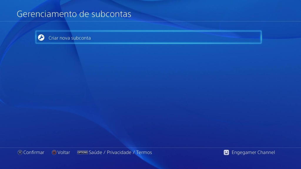 Subconta PSN