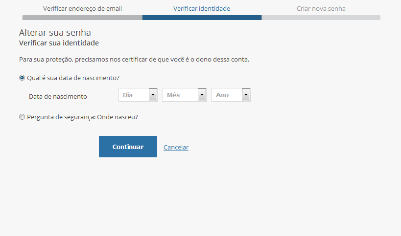 Verificar identidade login PSN