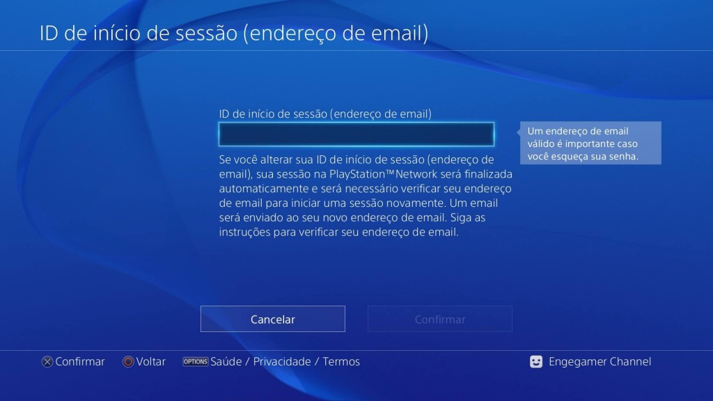 endereço de email
