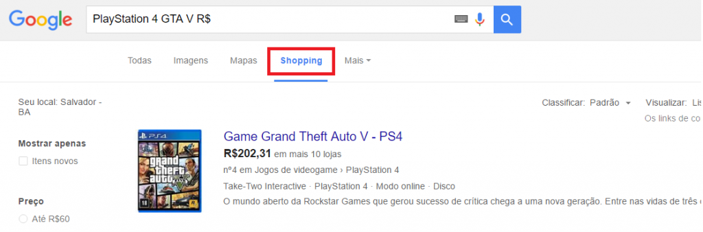 Como gastar menos -Google Shopping