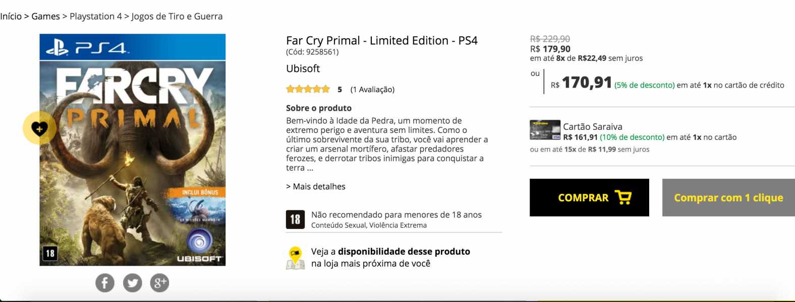 Promoções da Semana: Veja os melhores preços #2 4 Far Cry Primal