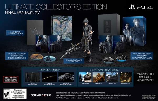 Tudo o que você precisa saber sobre Final Fantasy XV 3 Final Fantasy XV Ultimate collector's edition