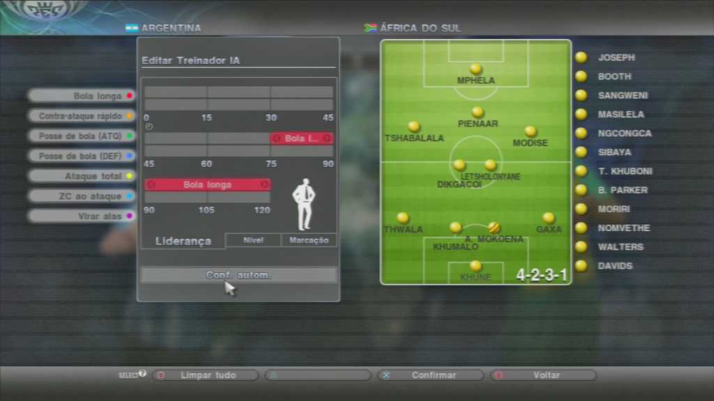 PES - Mudança de Estratégia Tempo e Placar