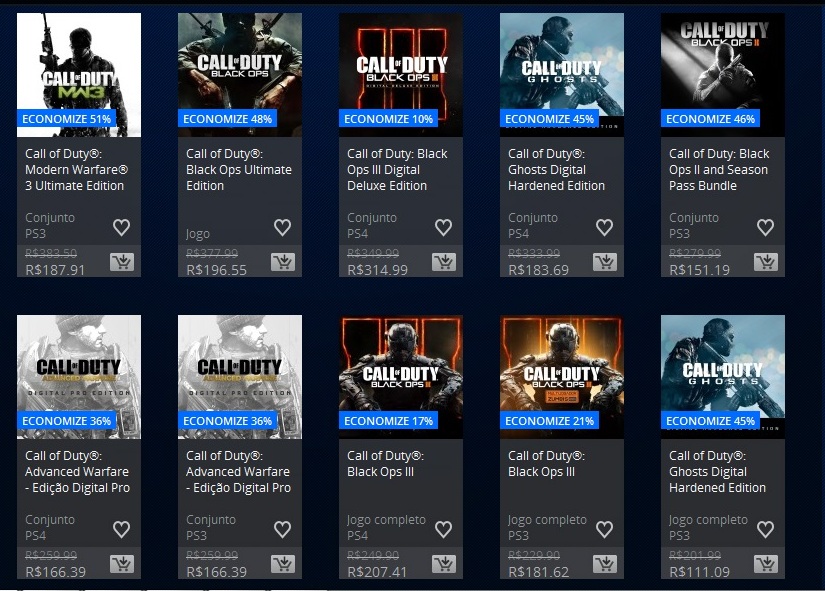 Promoção Call of Duty
