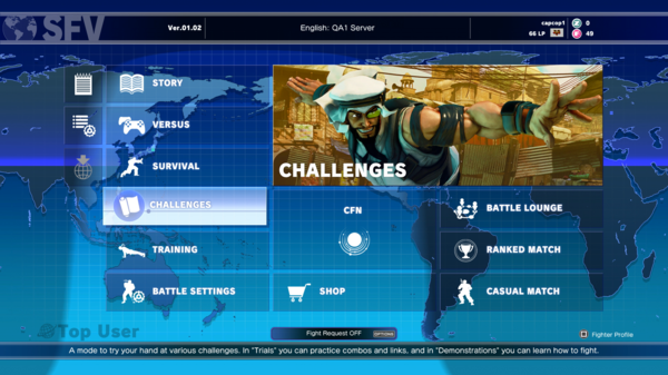 Street Fighter V - Challenge Mode