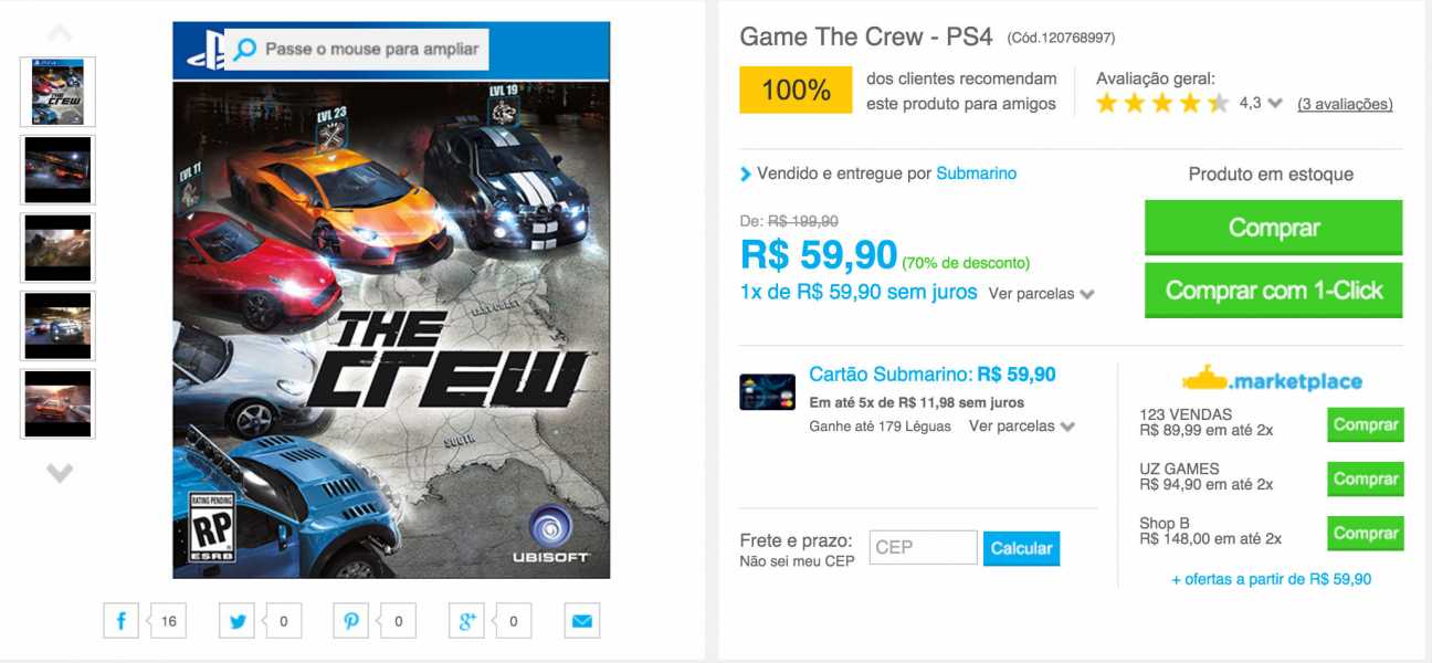 Promoções da Semana: Veja os melhores preços #2 2 The Crew