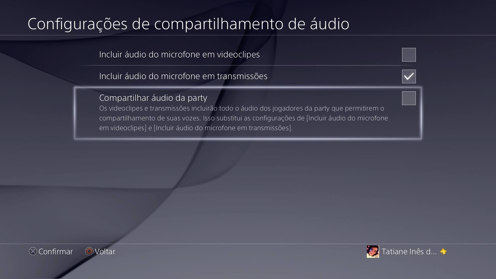 Compartilhar áudio party