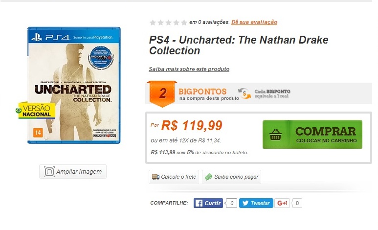Uncharted Collection promoção