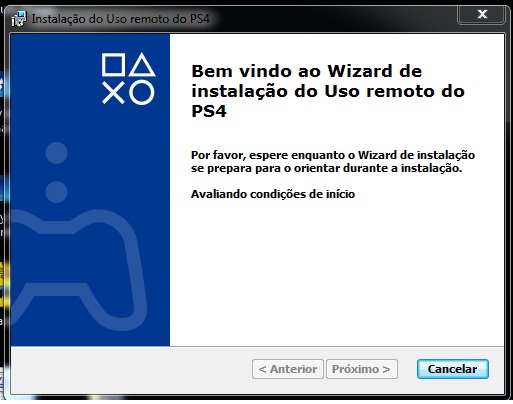 Uso remoto PS4 instalação