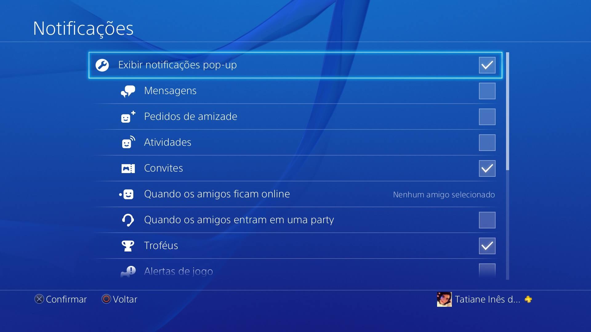 6 configurações indispensáveis para o PlayStation 4 3 Configurações de Notificação