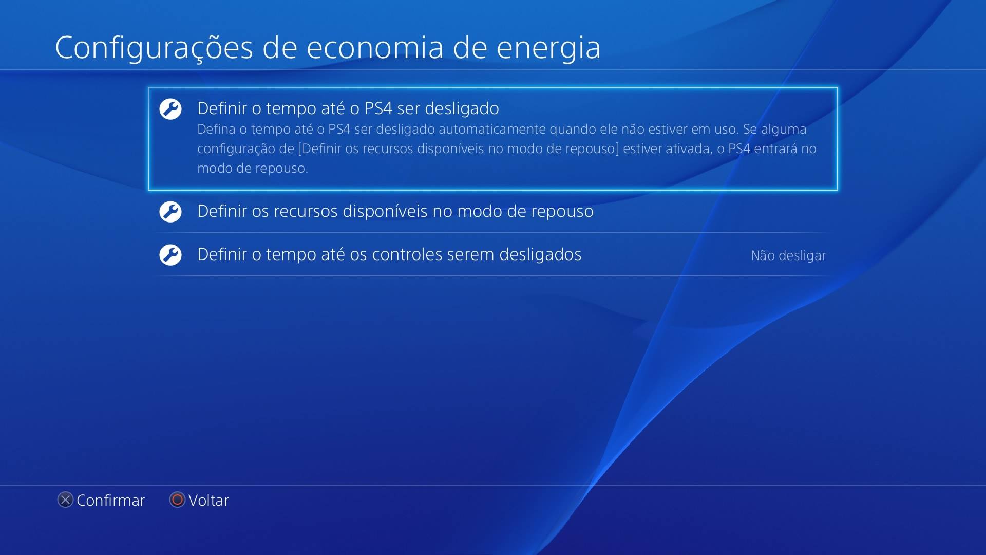 6 configurações indispensáveis para o PlayStation 4 1 Configurações economia de energia