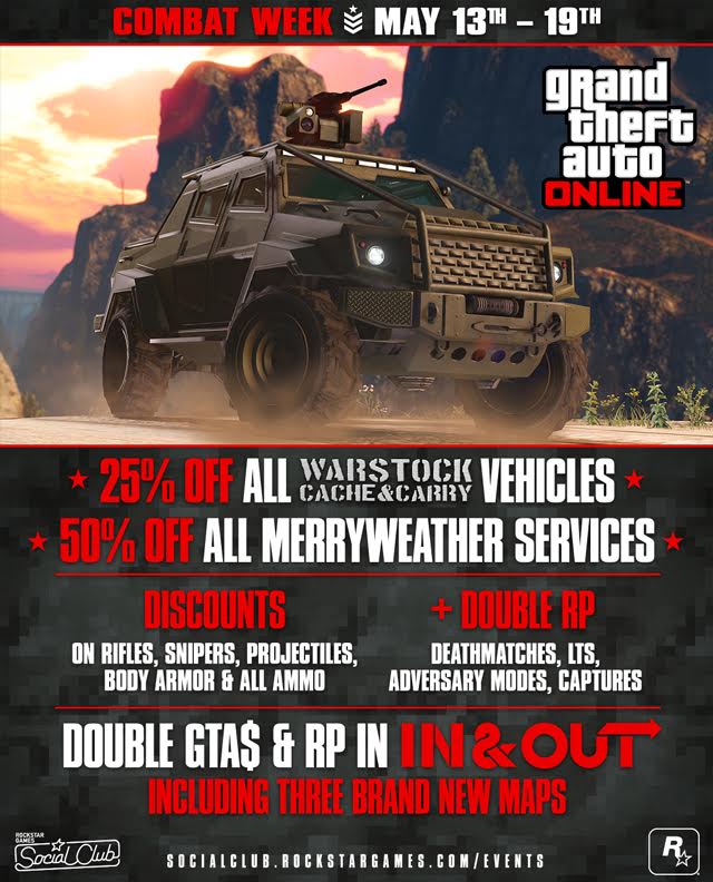 GTA Online ganha a "Semana do Combate" 1 GTA ONLINE capa