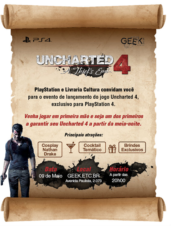 Lançamento Uncharted_SP