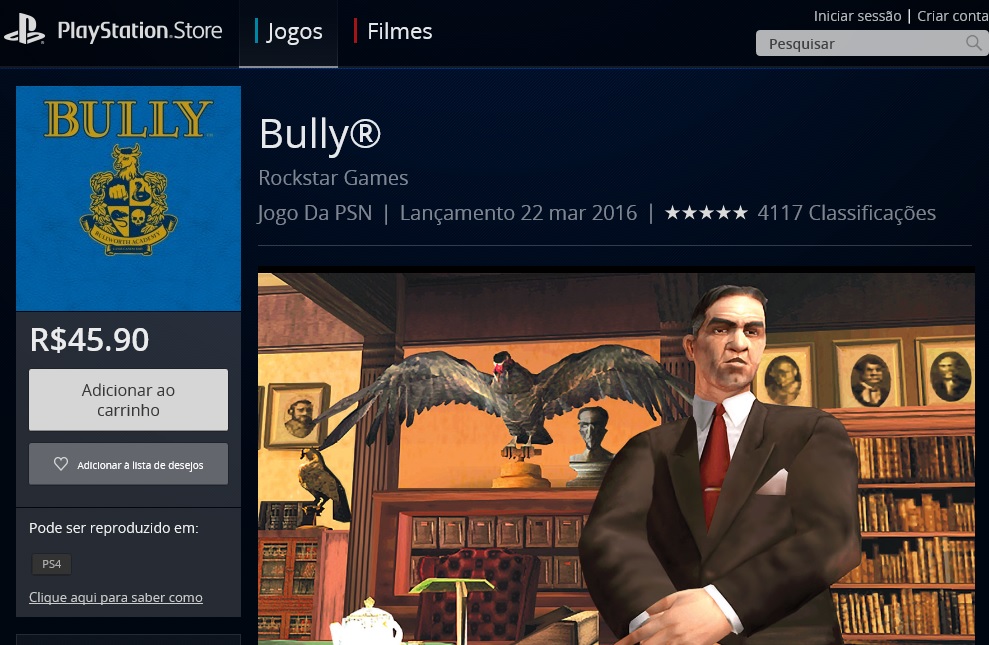 Bully PSN br