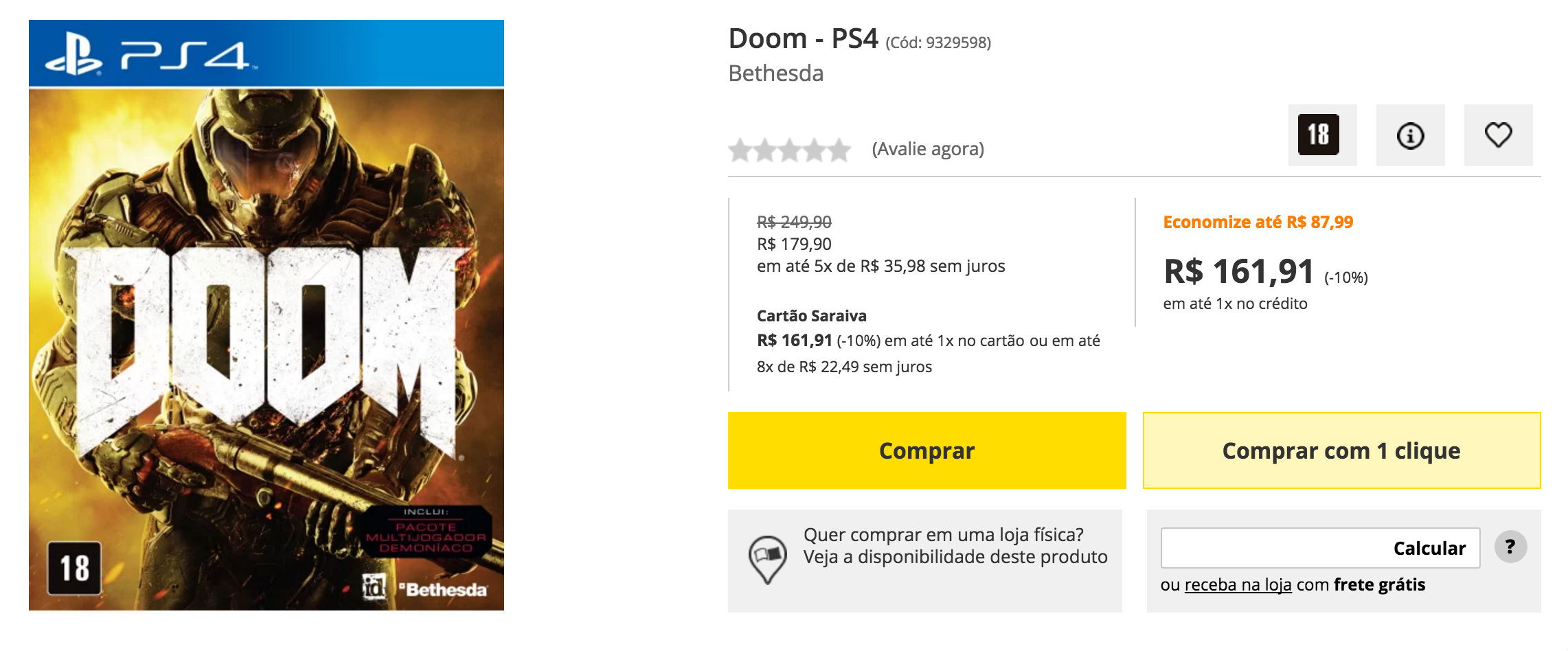 Promoções da Semana: Veja os melhores preços #11 1 DOOM