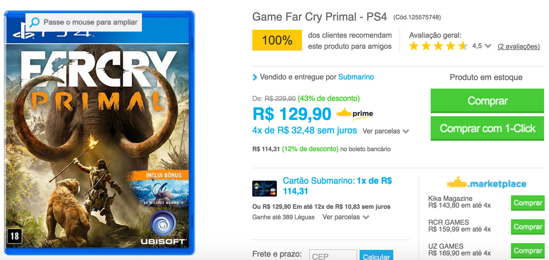 Promoções da Semana: Veja os melhores preços #11 3 Far Cry Primal