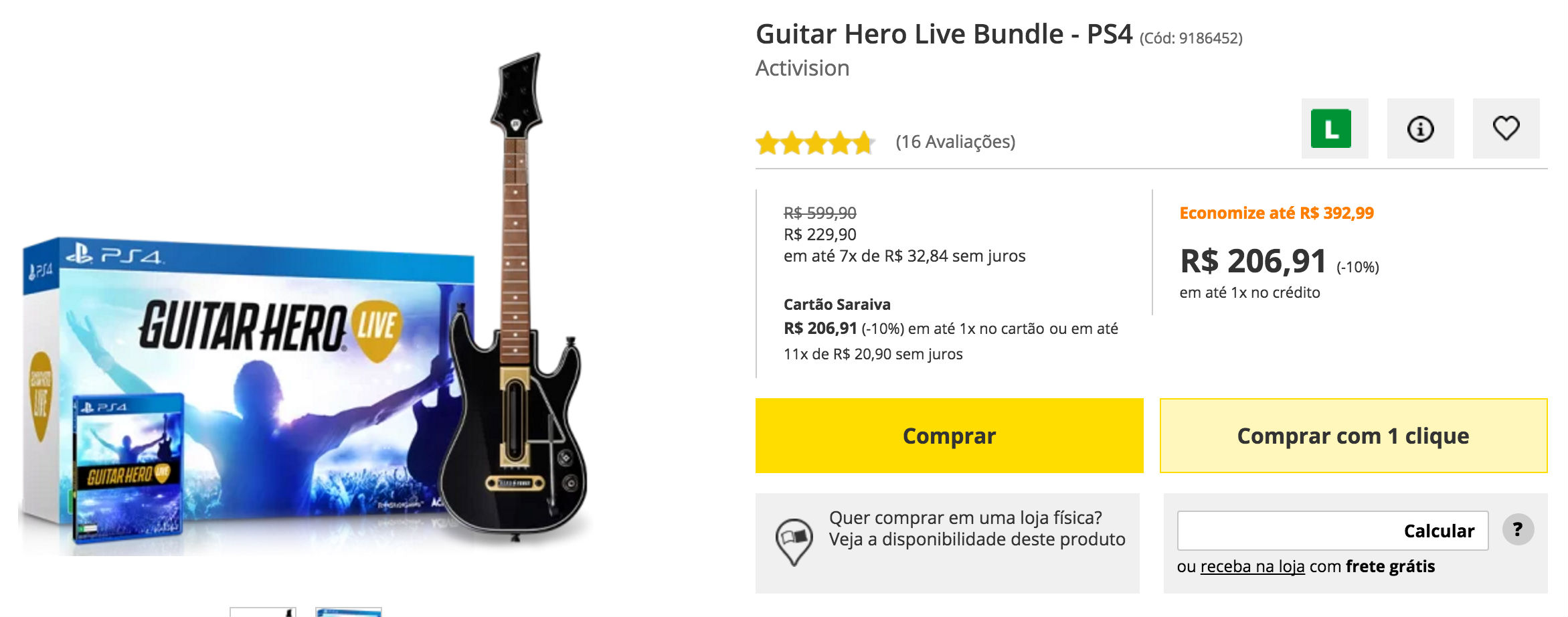 Promoções da Semana: Veja os melhores preços #11 2 Guitar Hero Live