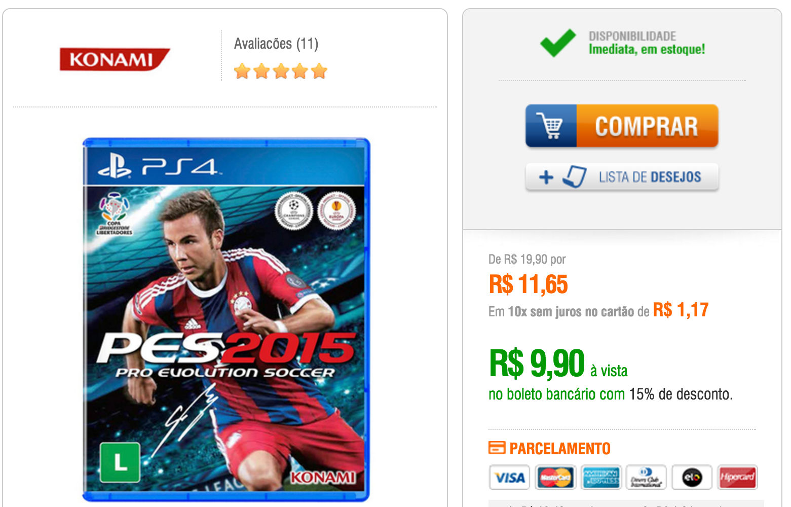 Promoções da Semana: Veja os melhores preços #11 9 PES 2014