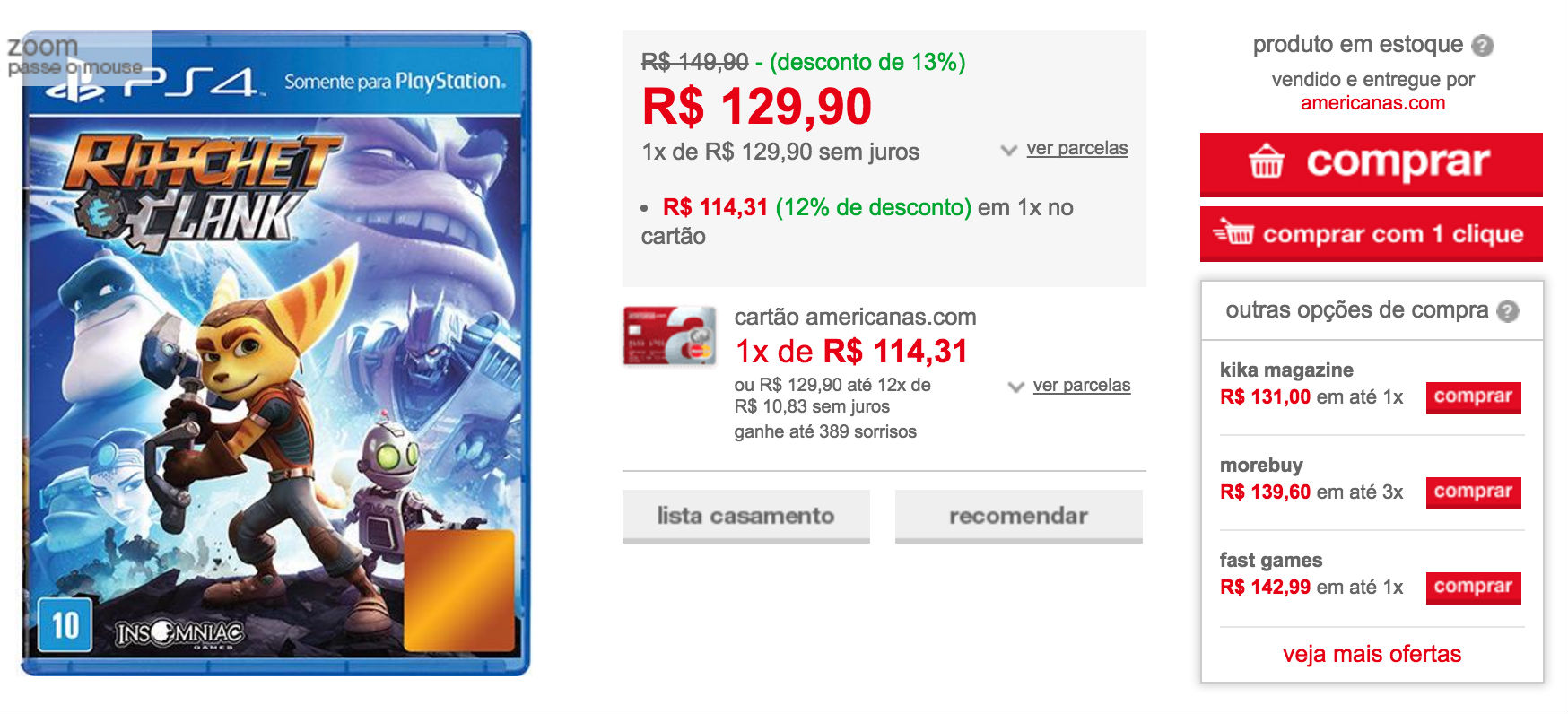 Promoções da Semana: Veja os melhores preços #11 8 Ratchet & Clank