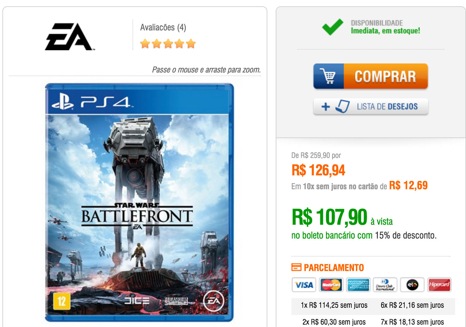 Promoções da Semana: Veja os melhores preços #11 12 SW battlefront