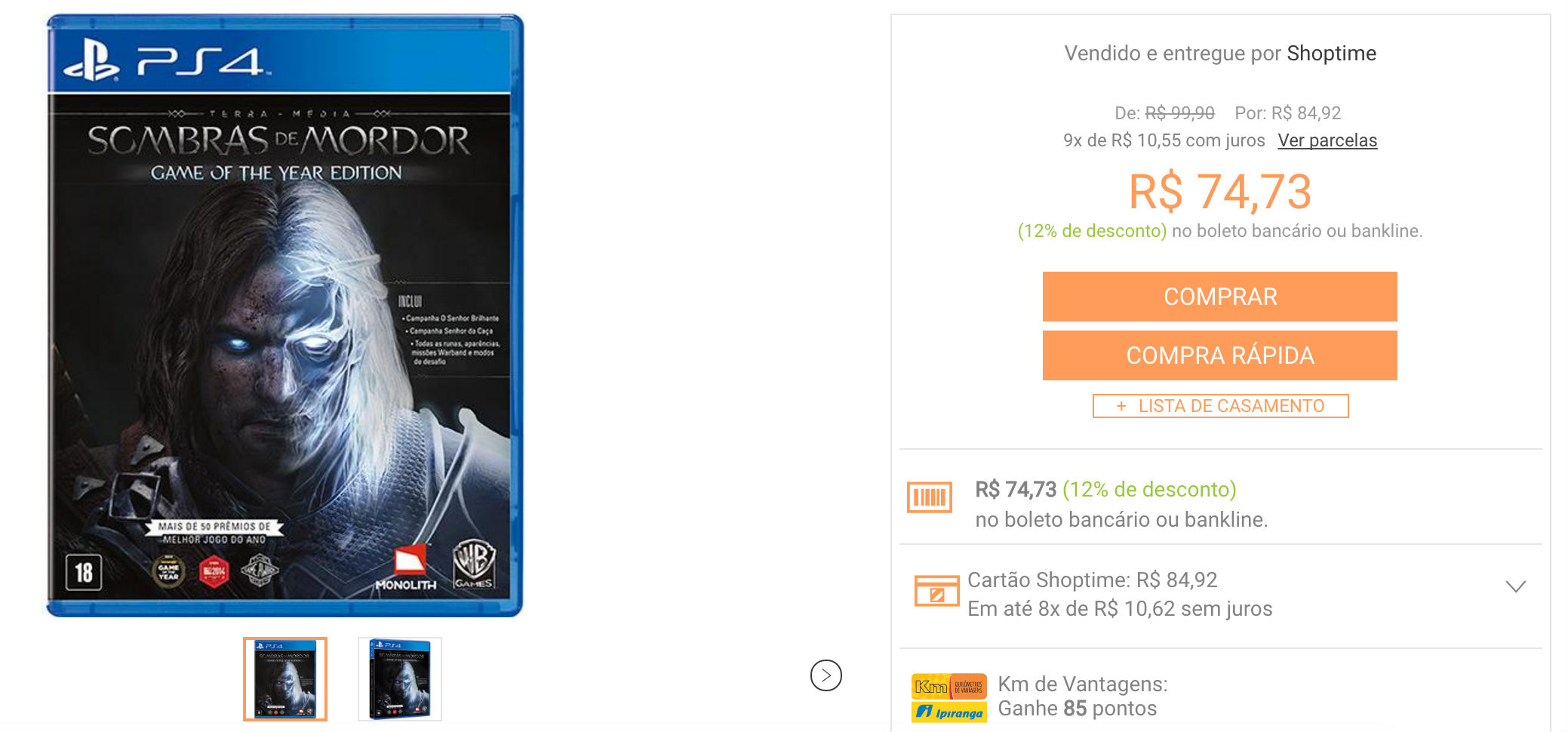 Promoções da Semana: Veja os melhores preços #11 6 Sombras de Mordor
